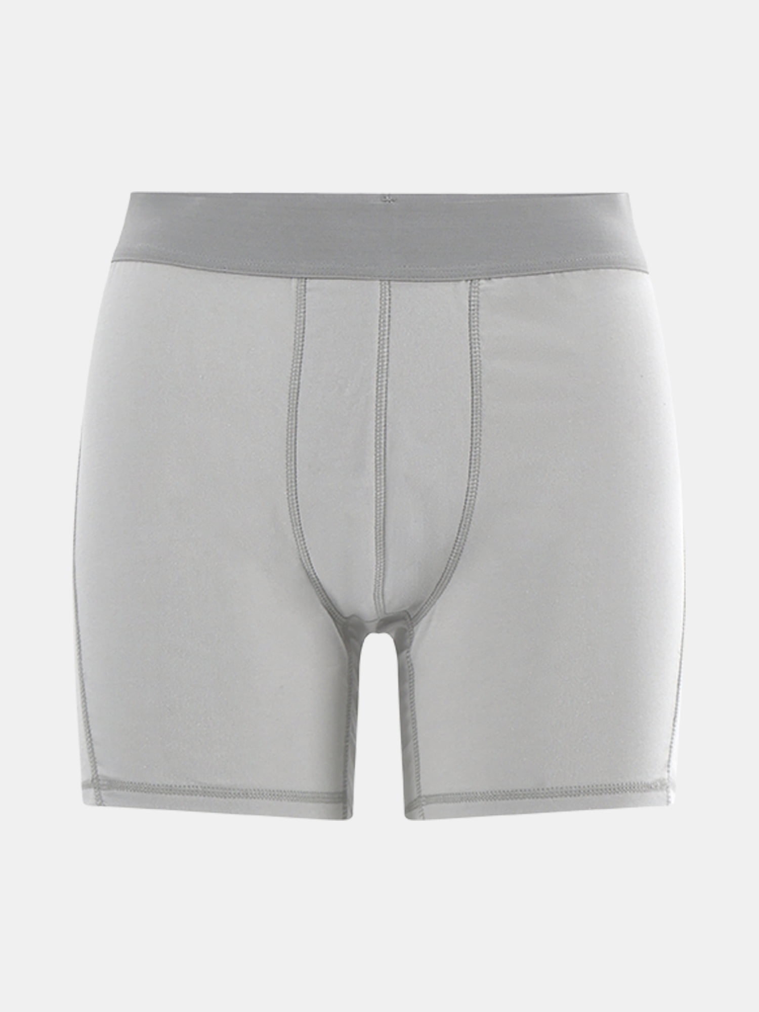 No Boundaries Flat Grey Boxer Briefs, 3-Pack, Men's