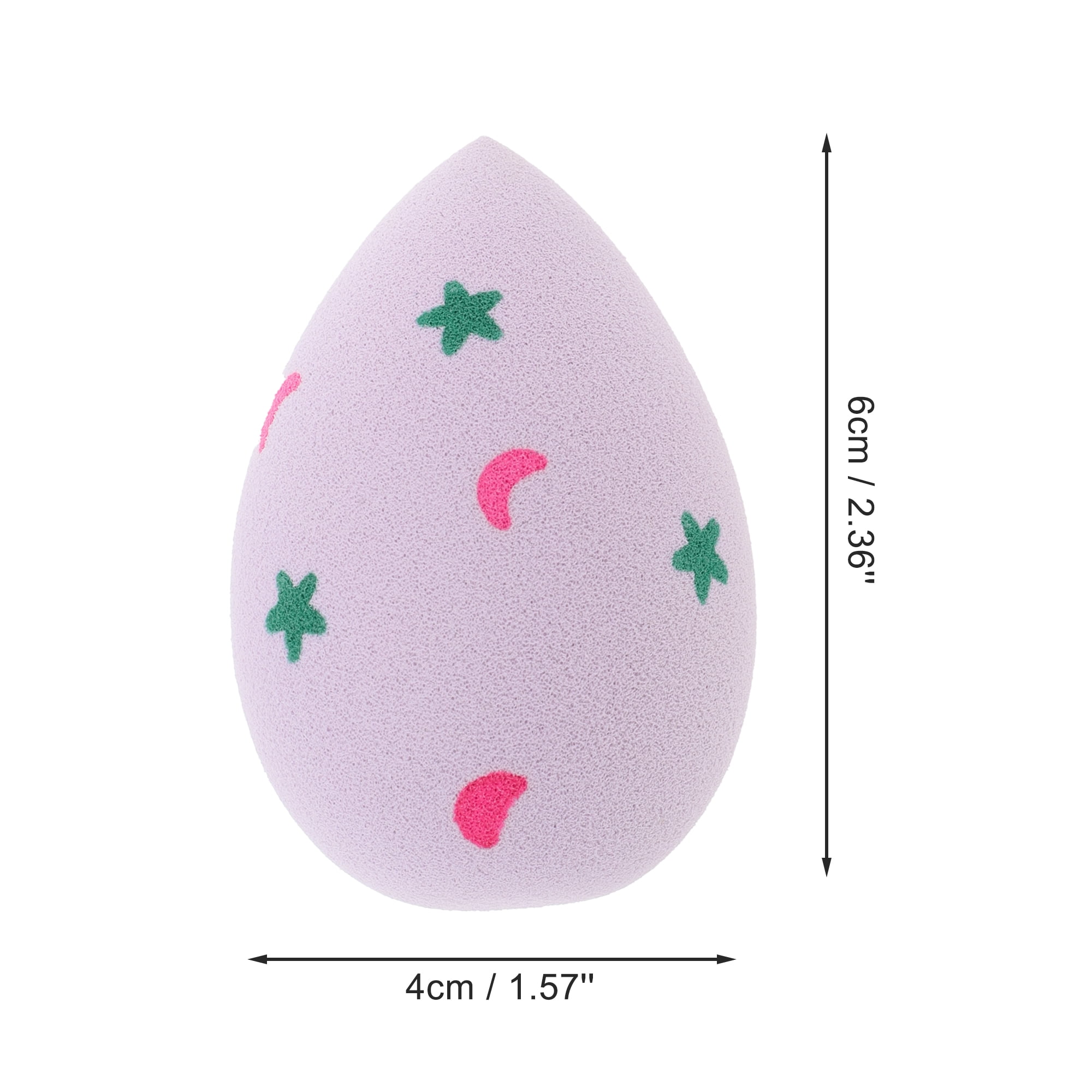 Unique Bargains 1 Pc Star Moon Face Makeup Sponge for Bedrooms Makeup Needs Purple