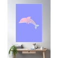 thumbnail image 2 of Tie Dye Dolphin Poster Wall Art, Modern Wall Decor For Living Room Bedroom, 24x36 UNFRAMED, 2 of 3