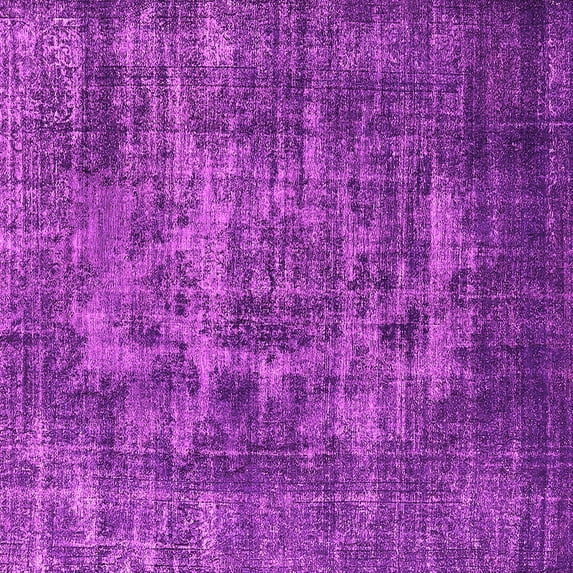 Ahgly Company Indoor Square Oriental Pink Industrial Area Rugs, 8' Square