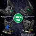thumbnail image 6 of Dual Controller Charger for Xbox One/ One X/S Controllers, Compatible with Xbox One S X Controller Charging Dock Station, Fast Controller Charger Dock Stand, with 1100mAh Rechargeable Battery, 6 of 9