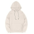 thumbnail image 4 of Admvng Mens Hoodie Leisure Hooded Sweatshirt Solid Color Shoulder Sleeves Long Sleeved, Size M-2XL, 4 of 4
