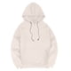 thumbnail image 5 of Sudadera con capucha para hombre, estilo informal, con capucha, color liso, mangas largas en los hombros, blusa de poliéster., 5 of 5