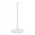 thumbnail image 3 of Modway Lippa 28 Table de Bar Moderne Mi-Siècle avec Dessus Rond et Base Piédestal en Blanc, 3 of 9