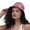 Pink, variant on Yuanlong Unisex Gold Print Bucket Hat With Wide Brim Summer Sun Hat Solid Color Hip Hop Streetwear Headwear