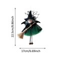 thumbnail image 3 of SUYOLL Halloween Tulle Witch Apron Broom Shaped Hanging Ornament For Creepy Party Wall Hooks Festive Decor For Home Door, 3 of 6
