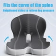 thumbnail image 5 of Back and Seat Cushion, Soothe+ Seat Cushion for Tailbone Pain Relief, Memory Foam L-Shaped Integrated Seat Cushions, Lumbar & Lower Back Support for Office Chair, Car, 5 of 8