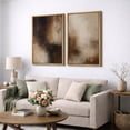 thumbnail image 3 of Framed Canvas Print Wabi Sabi Wall Art Set of 2 Abstract Modern Decorative for Living Room Bedroom - 24"x36"x2 NATURAL, 3 of 8