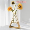 thumbnail image 3 of Florero de Metal con Soporte, Florero de Vidrio Transparente, Escritorio, Plantas Hidropónicas para el Hogar, Decoración del Hogar, Decoración de Oficina A, 3 of 5