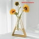 thumbnail image 3 of Florero de Metal con Soporte, Florero de Vidrio Transparente, Escritorio, Plantas Hidropónicas para el Hogar, Decoración del Hogar, Decoración de Oficina A, 3 of 5
