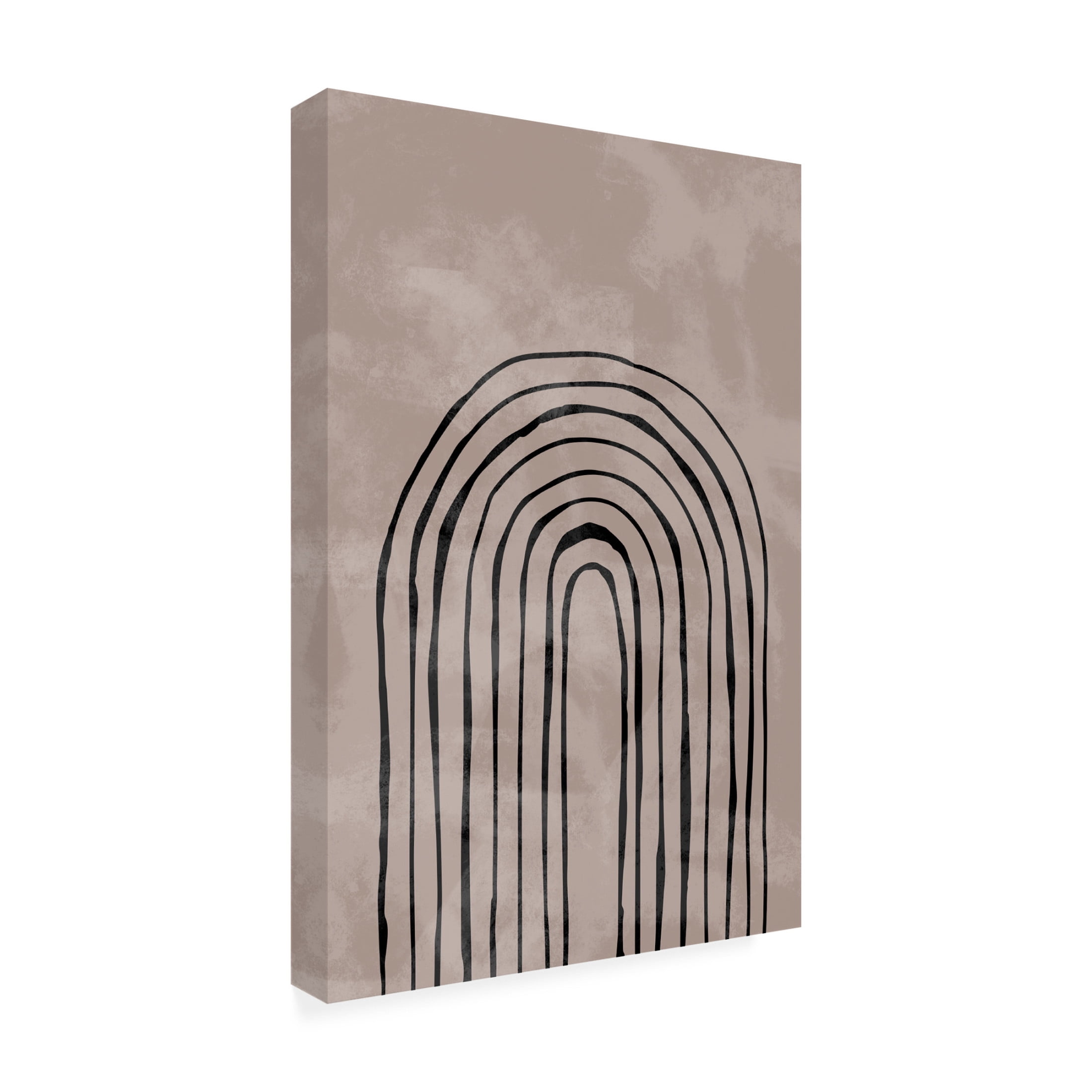 Pictufy Studio II 'Arch One Way 4 Black' Canvas Art - 12 x 19 Inches