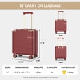thumbnail image 3 of Joyway Valise de Cabine de 18 Po à Coque Rigide Légère avec Serrure TSA et Roulettes Multidirectionnelles, Homologuée par les Compagnies Aériennes., 3 of 8