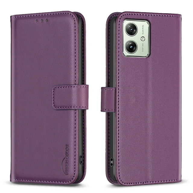 Compatible with Motorola Moto G54 5G Wallet Case with Card Slots Magnetic Closure Flip Folio Cover