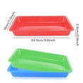 thumbnail image 6 of Plastic Art Trays,5 Pieces Stackable Activity Crafts Organizer, Serving, Jewelry Tray for DIY Projects, Painting, Beads, Organizing Supply,5 Color (9.6 x 7.08 x 0.94 inch), 6 of 6