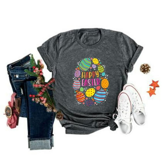 Aayomet Womens Tops Casual Summer Tops for Women V Neck Short Sleeve T Shirt Loose Fit Ruffle Peplum Tops ,Dark Gray S