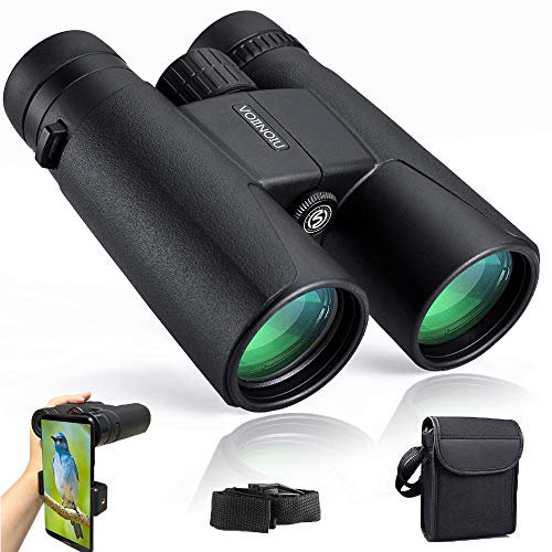 12x42 Professional Binoculars for Bird Watching with Clear Weak Light