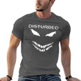 thumbnail image 5 of Gothic Scary Mask T-Shirt for Men, Horror Face Graphic Tee, Heavy Metal Style Shirt for Rock Fans Dark Gray-style 6XL, 5 of 7