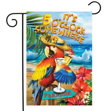 Briarwood Lane 5 O'Clock Paradise Summer Garden Flag