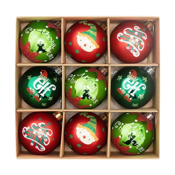 9 Uds Adornos para árbol de Navidad Macarena 2,3 Pulgadas Mult Estilo F