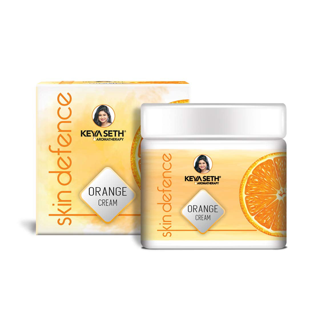 Keya Seth Aromatherapy Skin Defence Orange Cream- Light Moisturizing, Quick  Absorbing, Skin Repairs & Rejuvenation Enriched with Pure Orange Essential  Oil and Vitamin C 