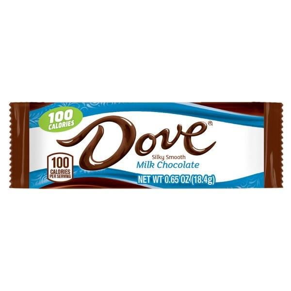 DOVE 100 Calories Milk Chocolate Candy Bars, 0.65 oz Single Bar