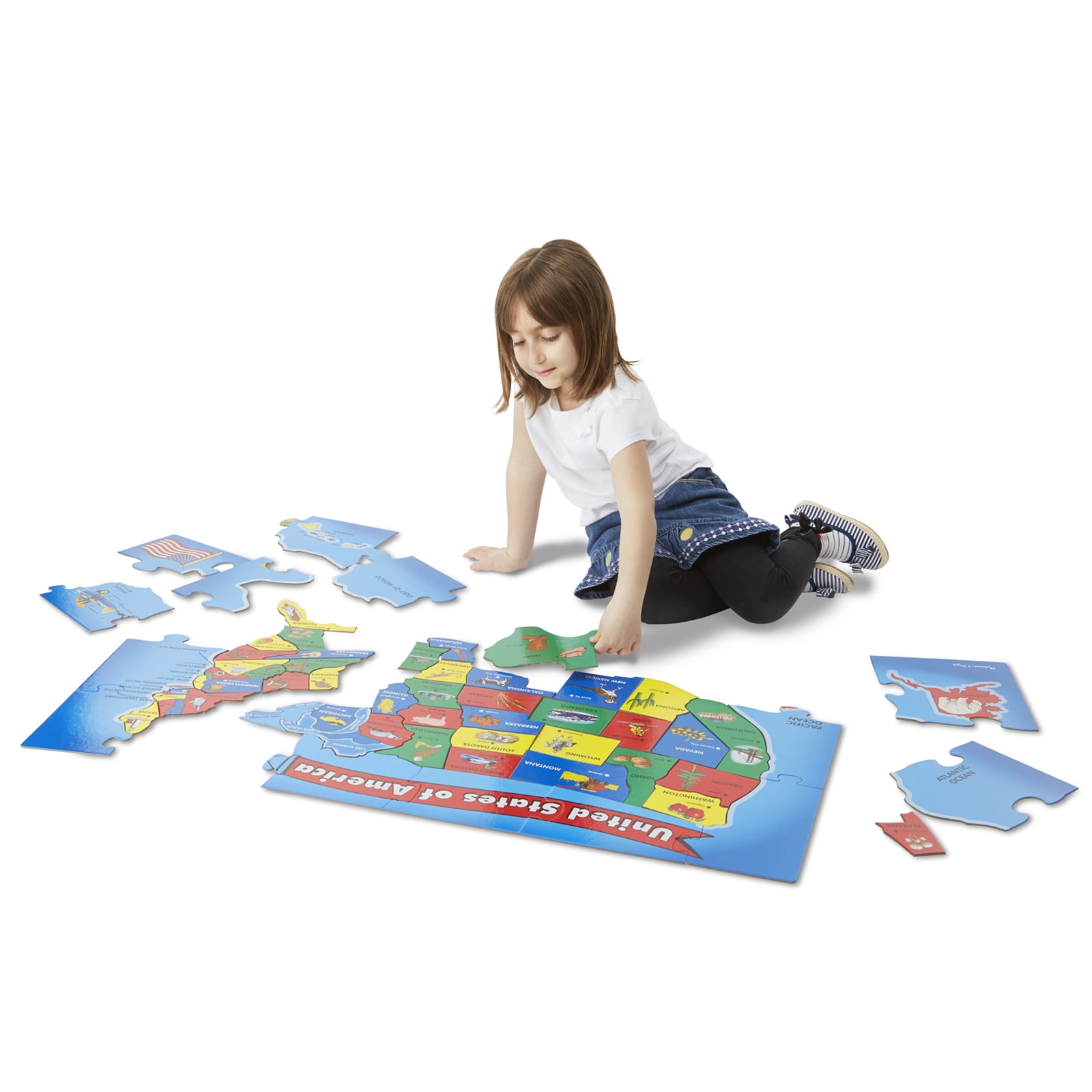 9pcs Dazzling Toys Wooden Shape Puzzle Jigsaw Kids Educational Puzzles Toy 