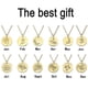 thumbnail image 5 of Round Coin Necklace, T Ium Steel Carved Flowers, Small Pendant Gifts-9style2, 5 of 5