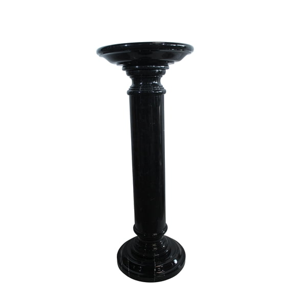 Elegant Black Marble Display Pedestal for Art or Decor 14" x 14" x 36"H