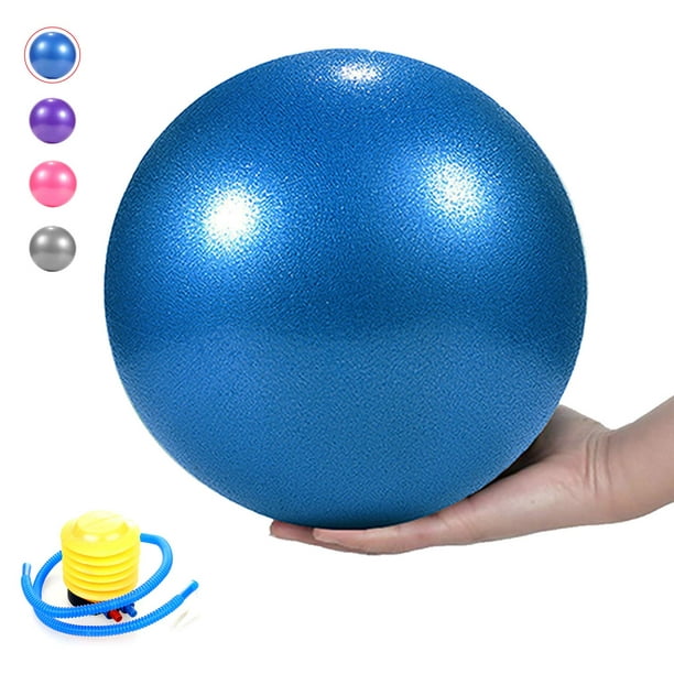 Balle d'exercice de 22,9 cm, petite balle d'exercice, mini balle de yoga,  balle de Pilates 22,9 cm avec pompe à aiguille, barre de balle de base, balle  d'entraînement anti-éclatement de 20,3 cm