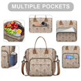 thumbnail image 2 of Pioneer Flower Floral Print Pattern Womens Lunch Box for Work,Insulated Large Lunch Bag for Tween and Teen,Loncheras Para Mujer,Leakproof Adult Lunch Bag for Work,Beach,Travel,Picnic,Camping, 2 of 7