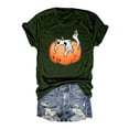 thumbnail image 1 of T-shirt Graphique d'Halloween pour Femmes Manches Courtes Col Rond pour Printemps Été Activités Extérieures et Usage Quotidien, 1 of 2