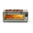 thumbnail image 4 of horno tostador de convección  Emeril Power 6 en 1 con parrilla superior interior, freír al aire, asar, tostar, hornear, deshidratar, tapa de vidrio, acero inoxidable, 4 of 5