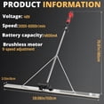 thumbnail image 3 of Thehsnt 48V Brushless Power Screed – 59” Board, 9-Speed & 6000RPM for Fast Concrete Leveling, 3 of 9