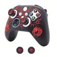 thumbnail image 1 of Funda de silicona para mando, compatible con los mandos de Xbox Series X/S, con acabado suave al tacto y protectores para los joysticks, 1 of 4