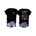 thumbnail image 2 of Women's You Matter Inspirational Graphic T-Shirt, Dear Person Behind Me Positive Message Print, Mental Health Awareness Crew Neck Short Sleeve Cotton Tee, 2 of 9