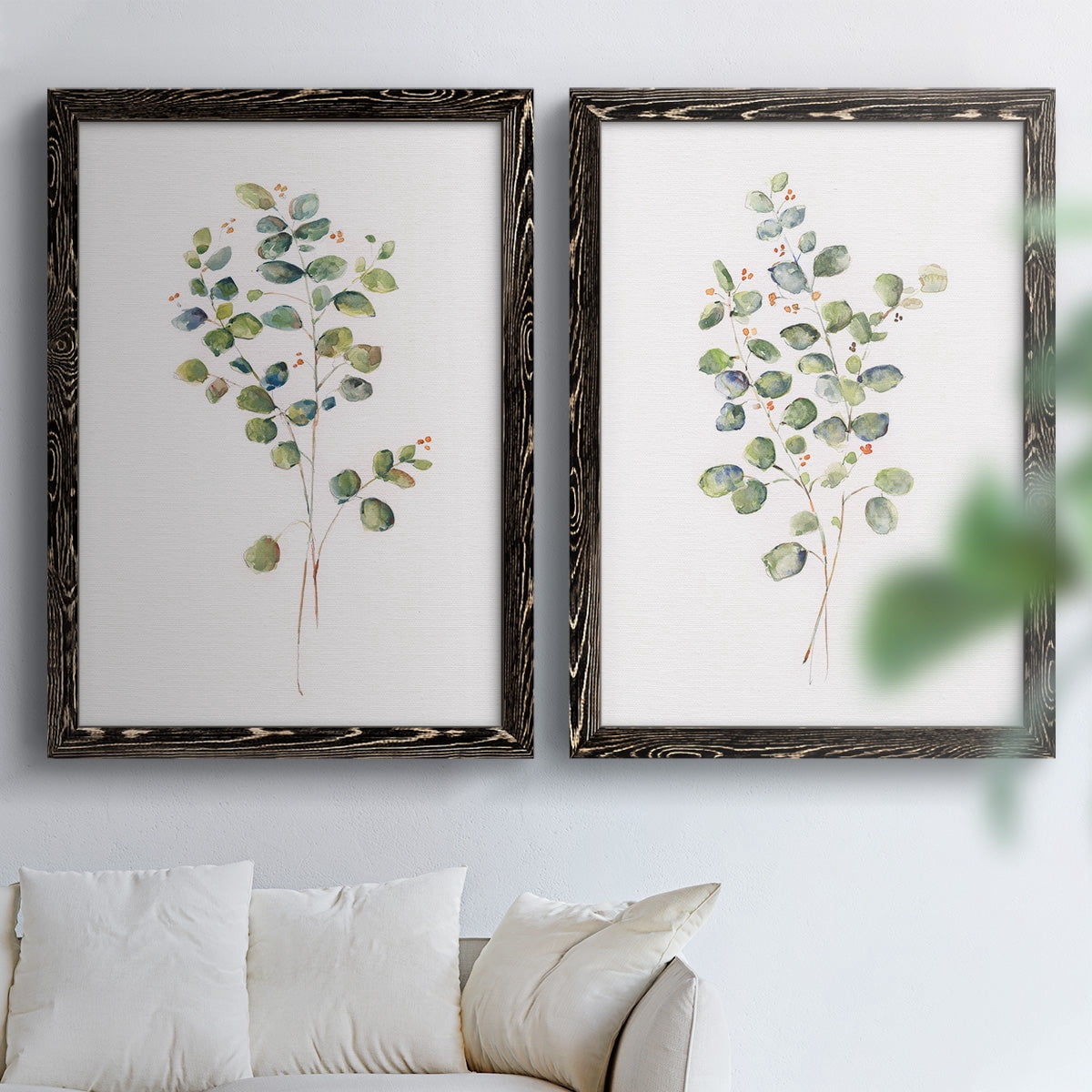 Eucalyptus I - Premium Framed Canvas 2 Piece Set - Ready to Hang