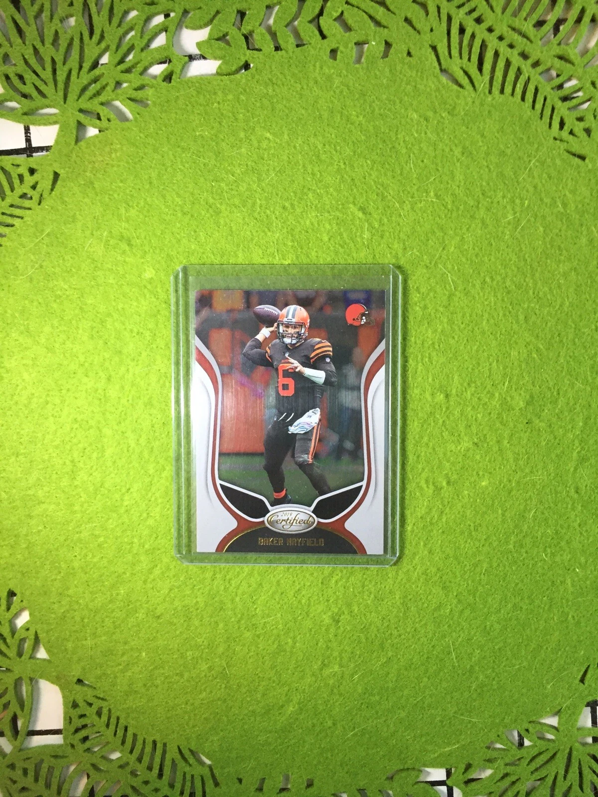 BAKER MAYFIELD CARD JERSEY #6 CLEVELAND BROWNS 2019 Panini Certified Football