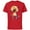 Red, variant on Disney Princess Moana Heart of Te Fiti - Short Sleeve Cotton T-Shirt for Adults - Customized-White