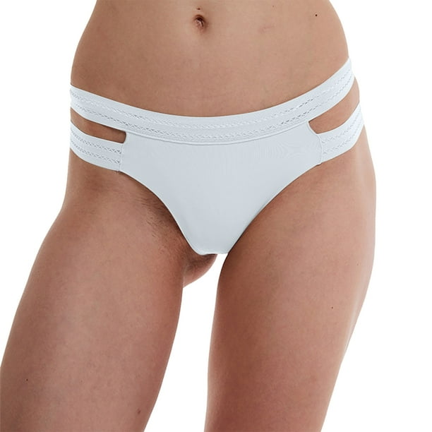 Lolmot Lingerie for Women Underwear Ice Silk Bikini Panties Silky Comfy  Print Yoga Panties Briefs Breathable Has Elasticity Underpant 