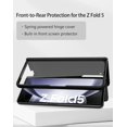 thumbnail image 3 of Case for Samsung Galaxy Z Fold 5 (2023) with Built-in Cover Screen Protector & Hinge Protection, Slim Hard PC + PU Protective Phone Case for Galaxy Z Fold5 5G - Graphite, 3 of 13