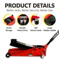thumbnail image 6 of 3.5 Ton Low Profile Floor Jack, Hydraulic Racing Floor Jack with Dual Pistons Quick Lift Pump for Sport Utility Vehicle, Lifting Range 4"-21", 6 of 9