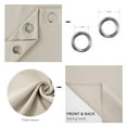 thumbnail image 4 of Deconovo Grommet Blackout Curtains 2 Panels, Noise Reducing, Light Beige, 42W x 84L Inch, Thermal Insulated Energy Saving Window for Dining Room, 4 of 6