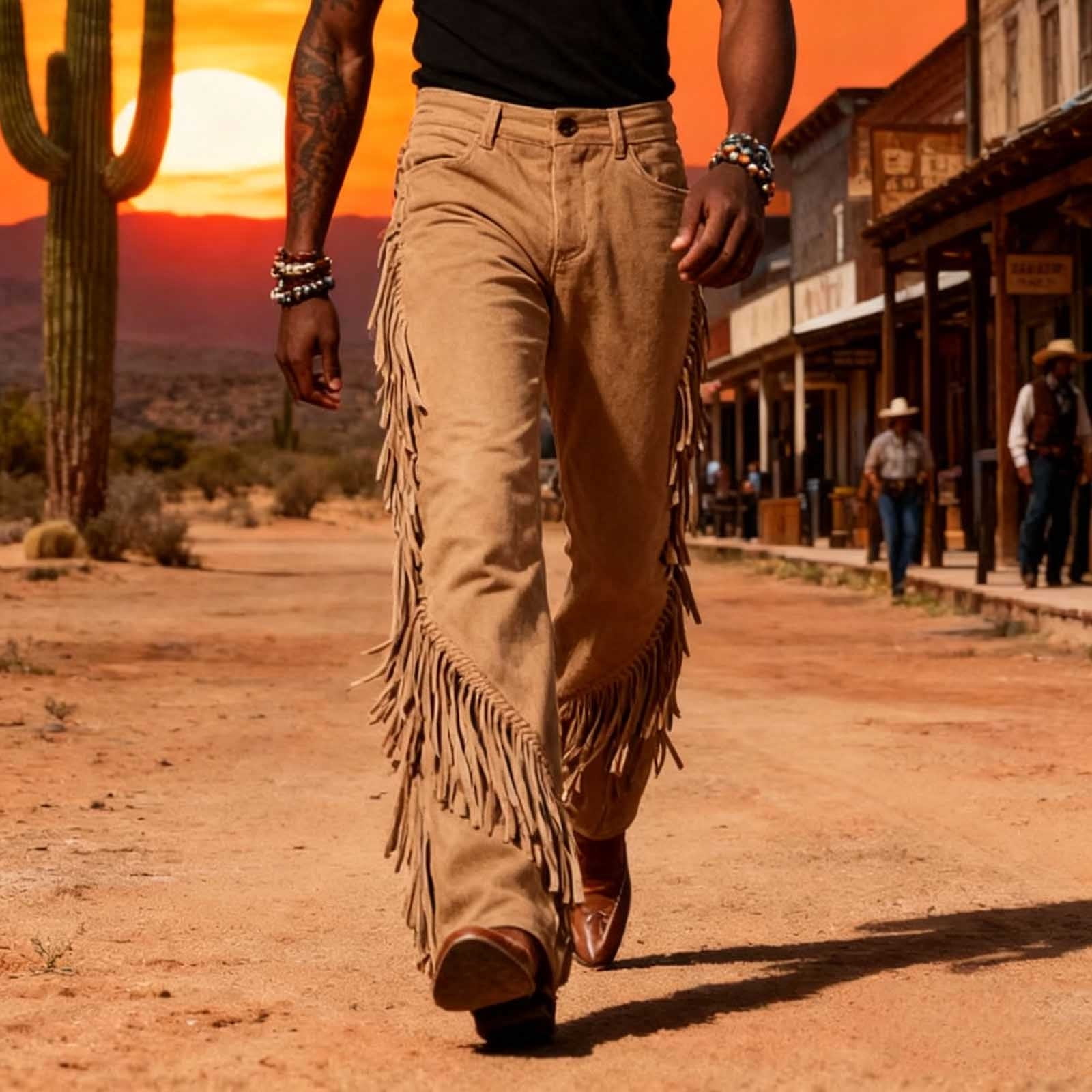 Men's Work Pants, Pants for Men Cowboy Western Pants Vintage