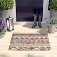 thumbnail image 2 of Mixed Ethnic Pattern Flannel Non Slip Door Rugs,Washable Door Mats Indoor,Decorative Door Mats,Dirt-Resistant and Absorbent Doormat for Entrance,Bedroom,Kitchen,Bathroom,23.5x16in(60x40cm), 2 of 5
