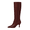 Wine, variant on Willtoo Knee High Boots for Women Pointed Toe Stiletto Heel Tall Boots, Faux Leather Side Zipper Elegant Boots Sleek Slim Fit Dress Shoes