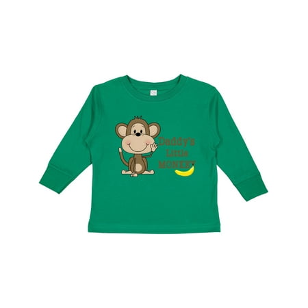 

Inktastic Daddy s Little Monkey Gift Toddler Boy or Toddler Girl Long Sleeve T-Shirt