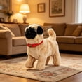 thumbnail image 3 of Simulation Dog Toy, Lifelike Stuffed Interactive Pet Toy, Stuffed Animals Electronic Puppy with Sound & Movable Limbs, for Birthday Party Holiday Gift Home Decor, 3 of 5