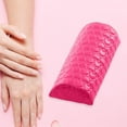 thumbnail image 6 of Half Column Armrest Pillow Holder Manicure Tool Cushion Accessory table Sponge Pad PU Leather Nails Hand Rest for Nail Art Home Shop Rose Red, 6 of 8