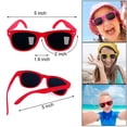 thumbnail image 4 of Gafas de sol GINMIC para fiestas infantiles, paquete de 12 unidades, neón UV400, 4 of 7