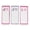 Pink, variant on Inkdotpot Pack of 3 Magnetic Fridge To-Do List Notepads- Magnetic Memo Pads For Refrigerator-(50 Sheets Each)-SG